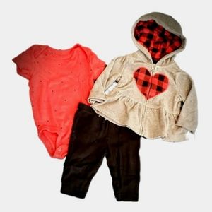 Carter's 3-piece Heart Set